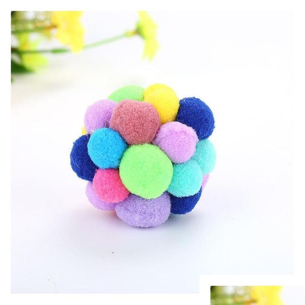

cat toy stretch ball pet cat toy set colorful hand bell stretch ball pet supplies factory spot wholesale sales jllagc soif