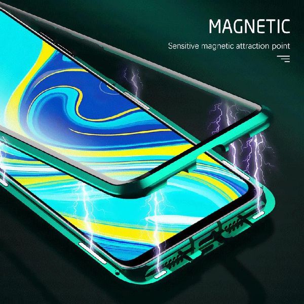 

360 magnetic phone cover case for xiaomi redmi ntoe 9 pro 9s readmi redmy not nota9a 9s double sided glas qylvkg