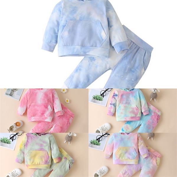 

2020 fashion baby girl clothing 2 piece set boys clothes 1-4y toddler girl clothes kids tracksuit baby hoodie infant costumex1019, White
