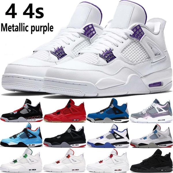 

union noir x jumpman 4 mens basketball shoes fire red royalty black cat pure money white cement 4s men women trainers sports sneakers