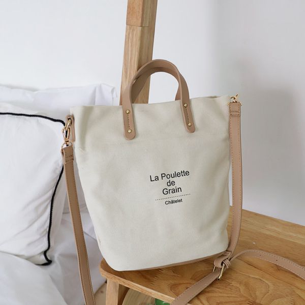 

designer-candy color canvas totes beach bag ins letter women's shoulder bags student school handbag for women girls clutches fashion