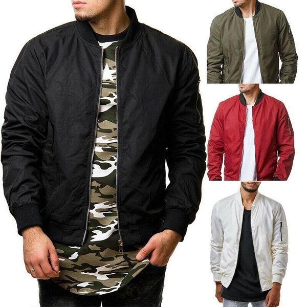 

men's jackets men fashion casual jacket warm winter baseball coat slim outwear overcoat, Black;brown