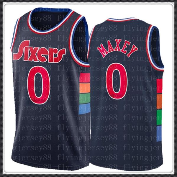 

tyrese 0 maxey joel 21 embiid jerseys jame 1 s harden basketball jersey allen 3 iverson shirt, Black;red