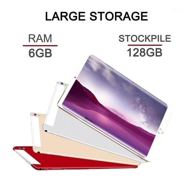 

tablet pc 2021 original 10.1 inches dual sim 3g phone wifi andriod 7.1 ten core 6g ram+128g rom gps pad1
