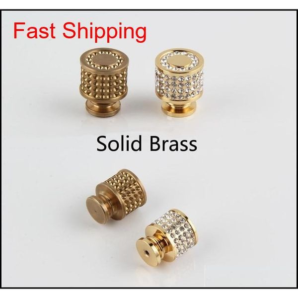 

luxury 24k real gold czech crystal brass round cabinet door knobs and handles furnitures cupboard wardrobe qyljse sports2010