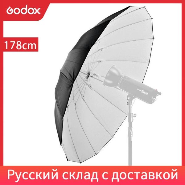 

lighting & studio accessories godox pogrphy 70" / 178cm white black reflective light umbrella