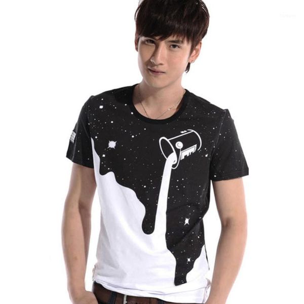 Männer T-Shirts Großhandel - Marke 2021 Männer Casual Star Print 3D T-shirt Sommer Kurzarm Baumwolle T-shirt Hip Hop Streetwear T Tops homme Pl