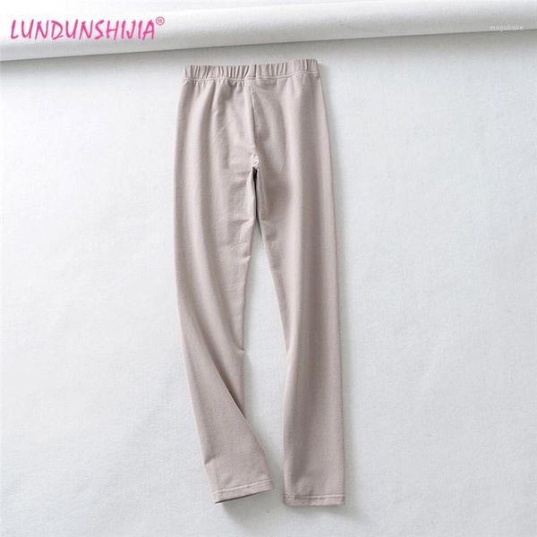 

lundunshijia 2020 spring autumn women's tight sports long pants slim fit for women classic solid skinny trousers 5 colors1, Black;white