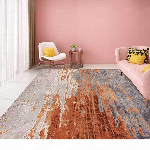 

clear printed rugs and carpets for home living room modern retro distressed gray cement orange stripes area rug kitchen rugs