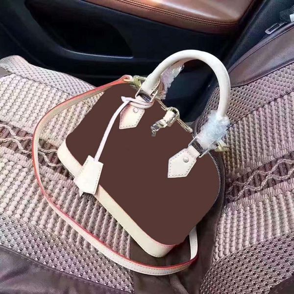 

ladies handbag lock bb shell bag shoulder bag chain messenger bag patent leather backpacks women designer