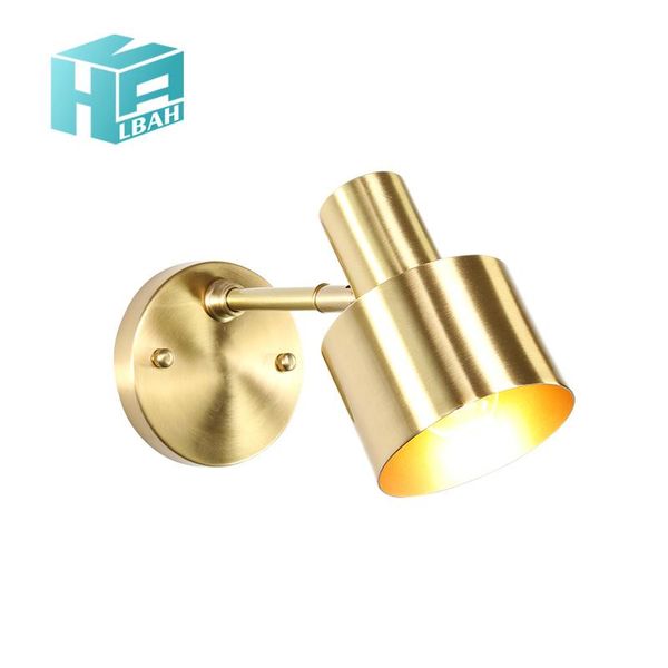 

wall lamp the head of a bed nordic bedroom is full copper american style contemporary e27 sitting room tv setting mirror headlamp