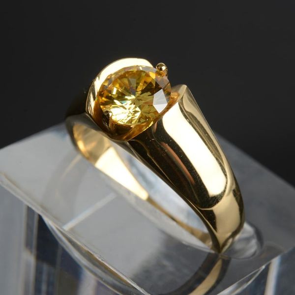 

fashion accessories zircon stainless steel men's ring with shining cubiczirconia engagement wedding jewelry drop shipping, Golden;silver