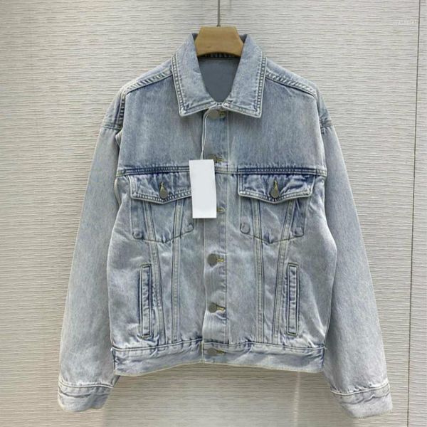 

jeans jacket women 2020 spring vintage streetwear hollowout turn down collar long sleeved single breasted 100% cotton jackets1, Black;brown