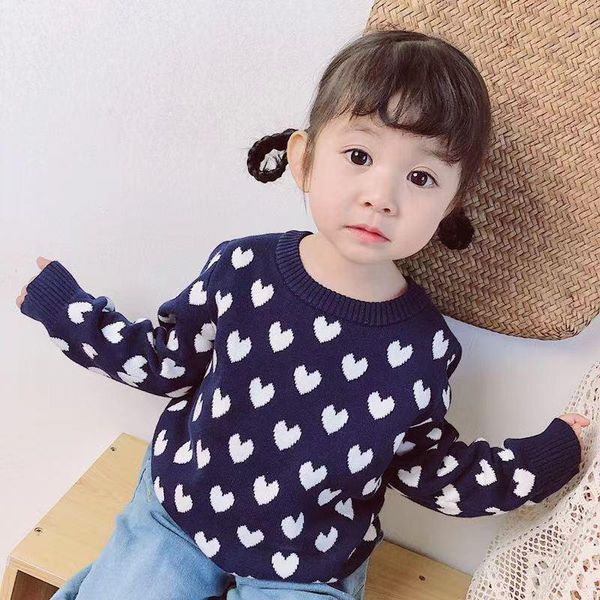 

2020 new spring korean style baby boys girls sweaters kids pullover sweaters autumn baby boys girls lovely pullovers wmtkyi, Blue