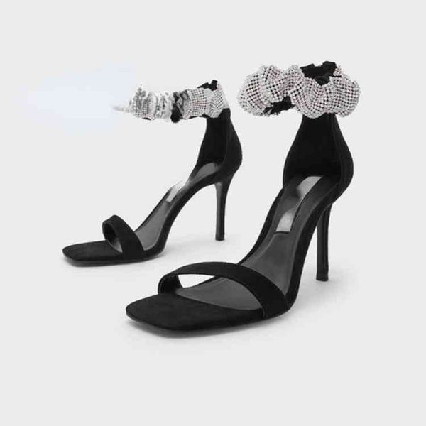 

large fashion shoes women's stiletto sandals summer high heels roman sandal, Black