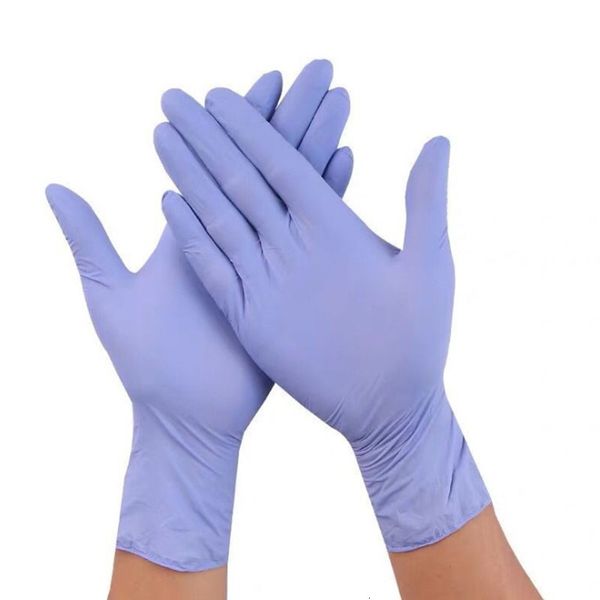 

powder-100pcs/pack disposable nitrile exam gloves latex- glove for cleaning, mechanics, automotive