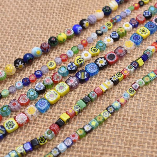 

4 6 8 10mm stripe lampwork glass beads for jewelry making bracelet diy jewelry findings loose spacer glass round beads wholesale wmtpkm