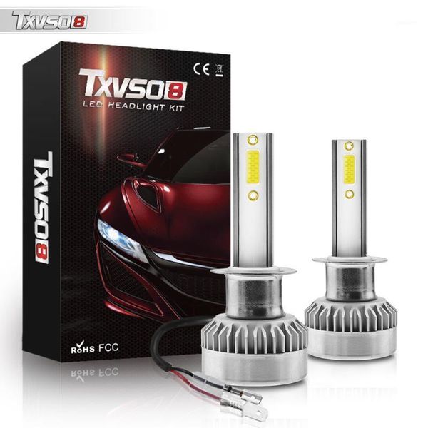

car headlights txvso8 2021 h1 led canbus 12v 110w headlight bulbs accessories 6000k 20000lm universal auto headlamps lights1