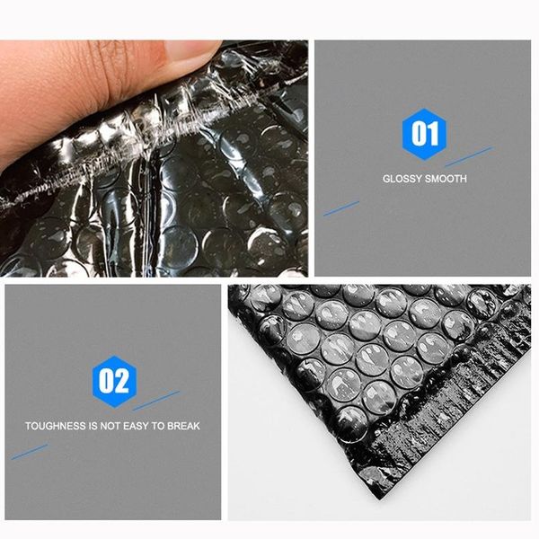 

5pcs bubble mailers padded envelopes lined poly mailer self seal black for book magazine lined mailer self seal black maile wmtfnq