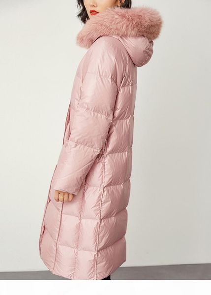 

2020 fashion womens x-long down jackets winter warm down parkas outdoor windproof down coat, Black