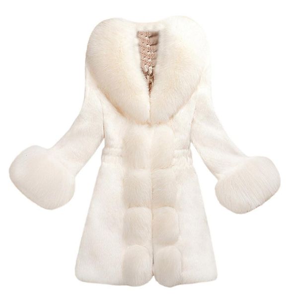 

winter coat women regular rayon plush solid color faux fur coat regular coats with green wine black white four color to choose