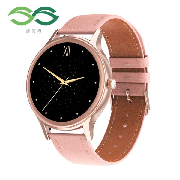 

ss green fashion dt66 female smart watch 1.09 inch satch monitors heart rate, prsure and blood oxygen