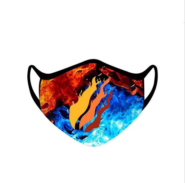 

factory05kqfashion 2020 print anime letter face mouth mask women girls outdoor cycling breathable mouth-muffle reusable washa