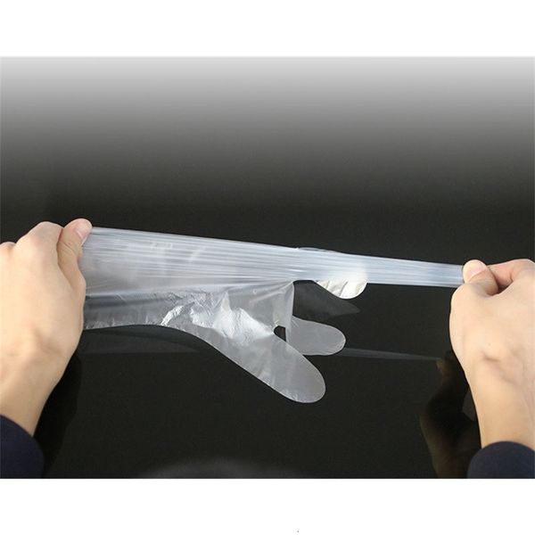 

factory food 200pcs extraction pe disposable boxed grade catering hair thickening gloves