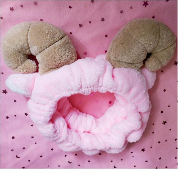 

q children solid colors hair accessories wash face makeup head band elastic portable wide side cartoon headband f qylmmm