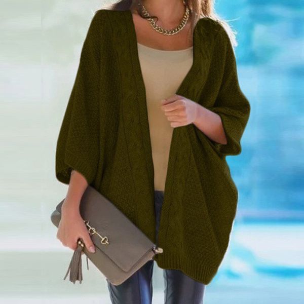 

2020 simple and comfortable sweater for women (cardigan, White