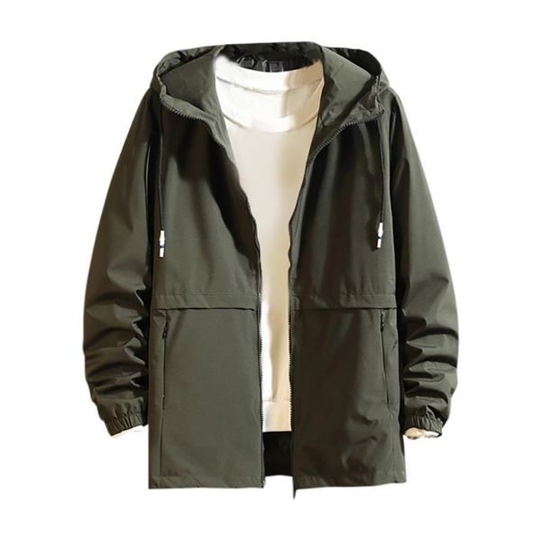 

men's jackets style fashion casual solid cap jacket large comfortable coat bomber men chaqueta hombre 2021, Black;brown