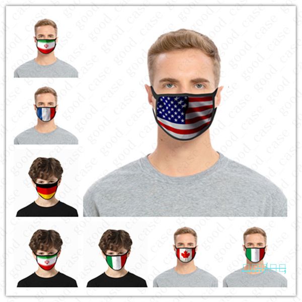 

american cartoon printed flag 3d face national masks washable ultraviolet-proof dustproof cycling mouth-muffle adifil