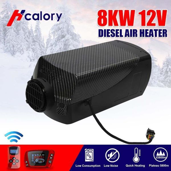 

simple version) hcalory car heater heating 12v 8000w diesel air heater red lcd remote control for car boat rv trailer trucks1