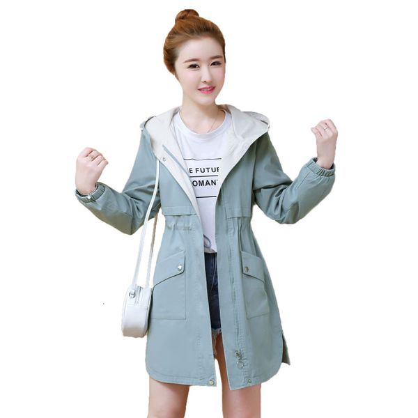 

spring autumn women's new student's clothing loose fine medium-length woman's thin jacket coat r91 9dem, Tan;black