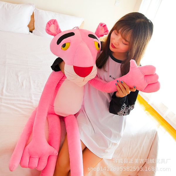 

animal dolls 160cm pink panther toys cute pink leopard plush toy long legged ragdoll selling plush pillows gift of the child