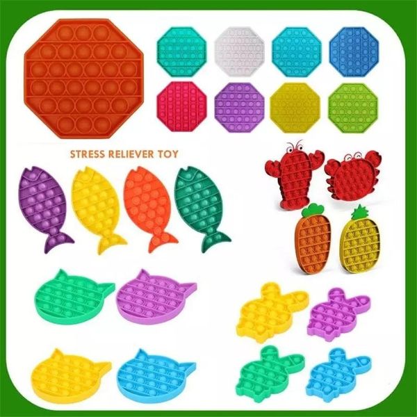 

pop it fidget toy sensory push pop bubble sensory toy autism special needs anxiety stress reliever for students office workers