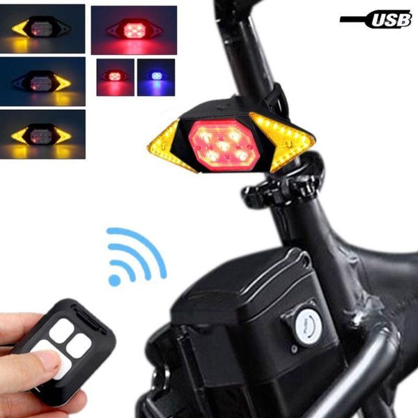 

smart bike turning signal cycling taillight intelligent usb bicycle rechargeable1