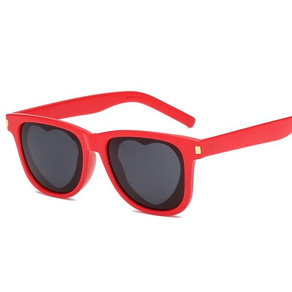 

2020 women fashion girl women sunglasses shaped designer brand plastic reflective sun glasses new heart uv400 for lfhhf, White;black
