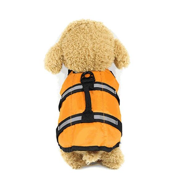 

pet dog life jacket summer swimming reflective stripes swimsuit vest