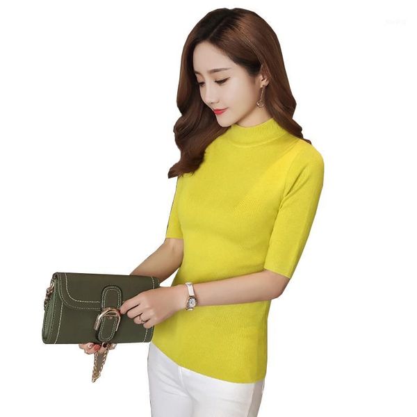 

2020 autumn new sleeves temperamentlladies women o-neck wool sweater fc10971, White;black