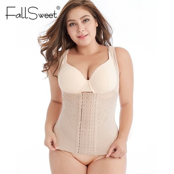 Fallsweet shapewear espartilho espartilho waiste treinador corpo shaper shaper lifter shaging cintura treinador s a 4xl 5xl 6xl 210402