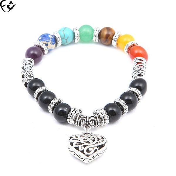 

beaded, strands fangy170707010 colorful peach stone bracelet, Black
