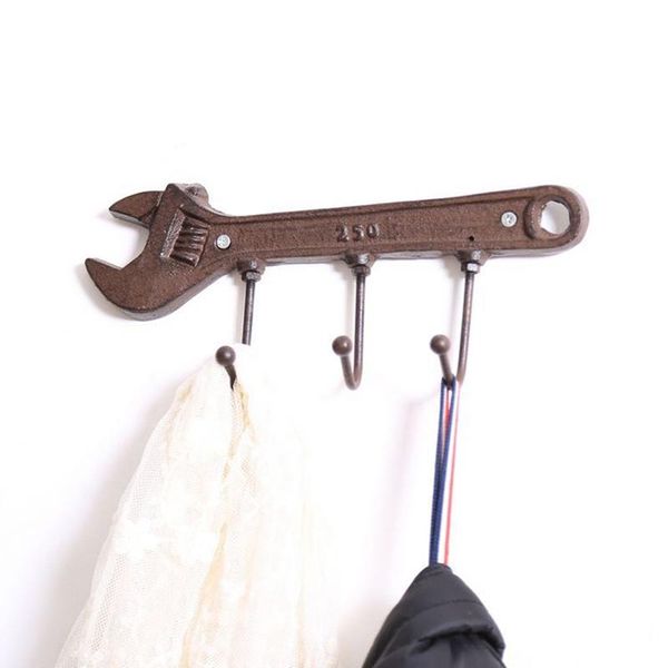 

household cast iron hook hanging clothes wallet hook organization storage key hammer cast iron new creative