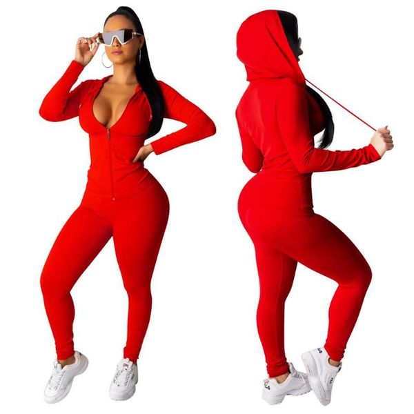 

women's tracksuits 2021 woman suit fashion autumn winter est sport casual sexy, Gray