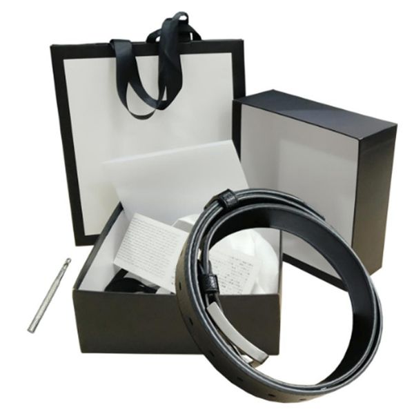 

2020 luxury fashion men's & women's leather belt gold pearl buckle width: 2.0 3.4 3.8cm + white box, Black;brown