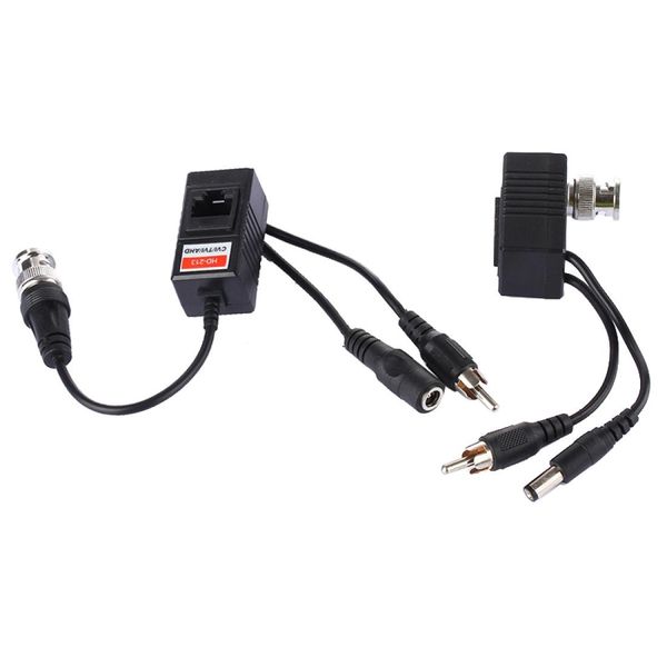 

2 pcs hd 213b-c coaxial cvitviahd video audio power balun transceiver