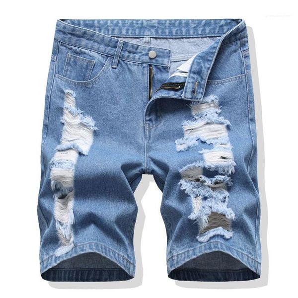 

washed bleached mens designer summer shorts casual hip hop streetwear ripped tassel mens jeans summer designer blue shorts hole, White;black