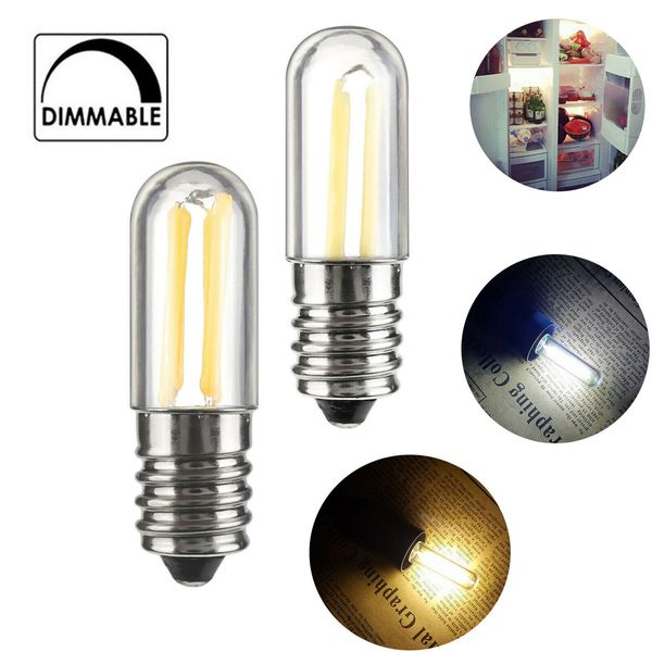 

mini dimmable led fridge er filament light e14 e12 1w 2w 4w cob white bulbs lamp