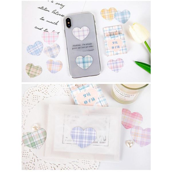 

2016 с мечтой решетки магазин наклейки набор мини-цветной клетки наклейки дома diy искусства украшения клейкой дневник подарок писем a6584 h