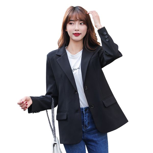 

2021 new new autumn winter women blazers formal jackets outerwear office lady 6e5f, White;black